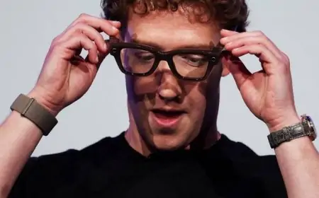 Meta Introduces Smart Glasses Featuring Integrated Display and Wristband Controller