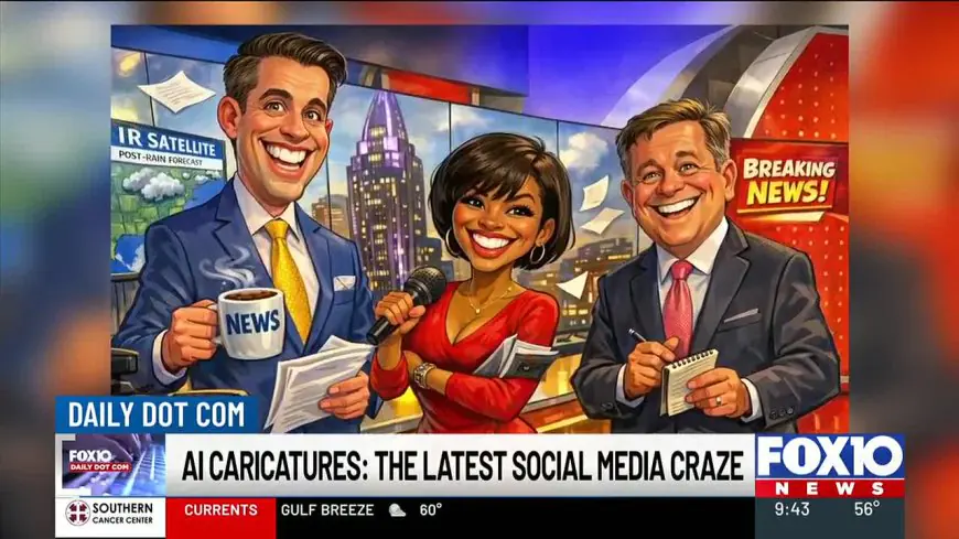 AI caricature trend goes viral on social media